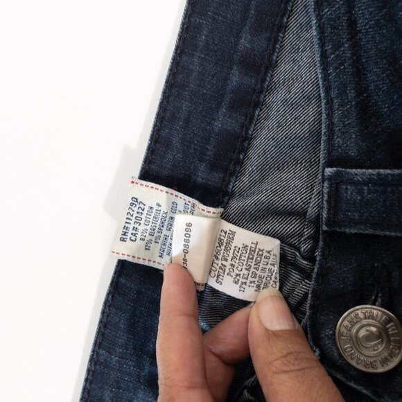 True Religion Low Cut Skinny Jeans Sz 29 Dark Wash Denim USA-Made Becca - Picture 12 of 14